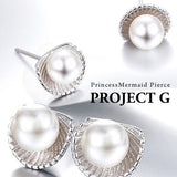 Necklace Ladies Princess Mermaid Pearl Necklace Earrings Platinum Finish Ladies Gift Present Necklace Ladies Princess Mermaid Pearl Necklace Earrings Platinum Finish Ladies Gift Present