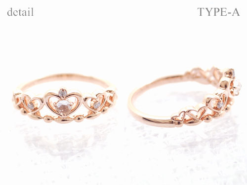 ダイヤモンド ハート ティアラ リング ダイヤモンド ハート ティアラ リング