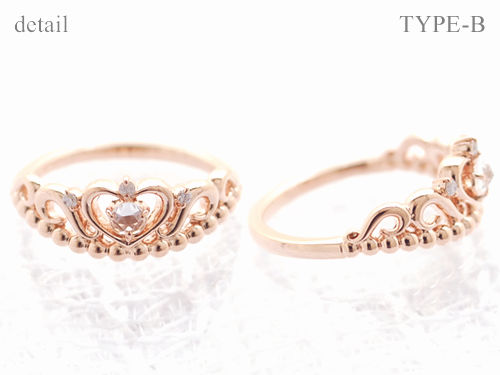 ダイヤモンド ハート ティアラ リング ダイヤモンド ハート ティアラ リング