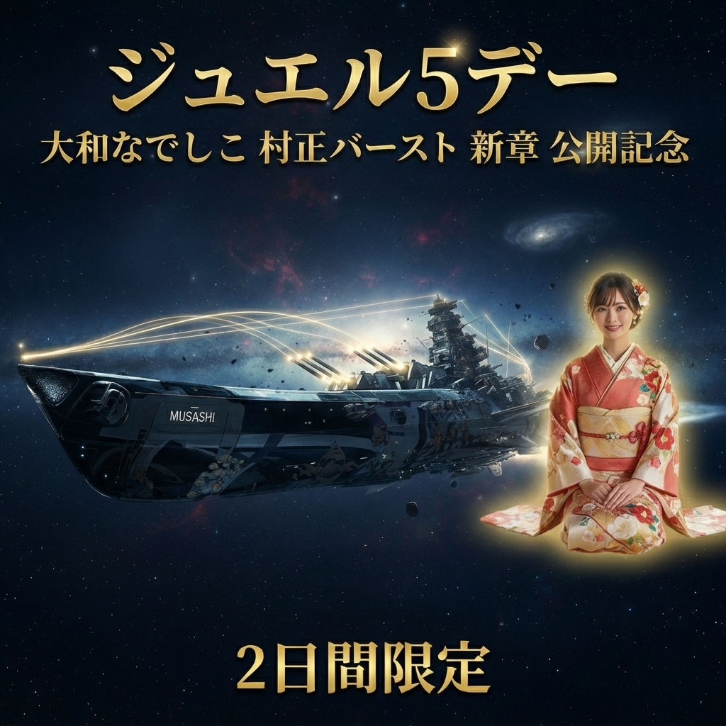 ジュエル５デー💎 × 🌸 新章 大和なでしこ 村正バースト5 公開記念 🎬  2日間限定スペシャル開催！