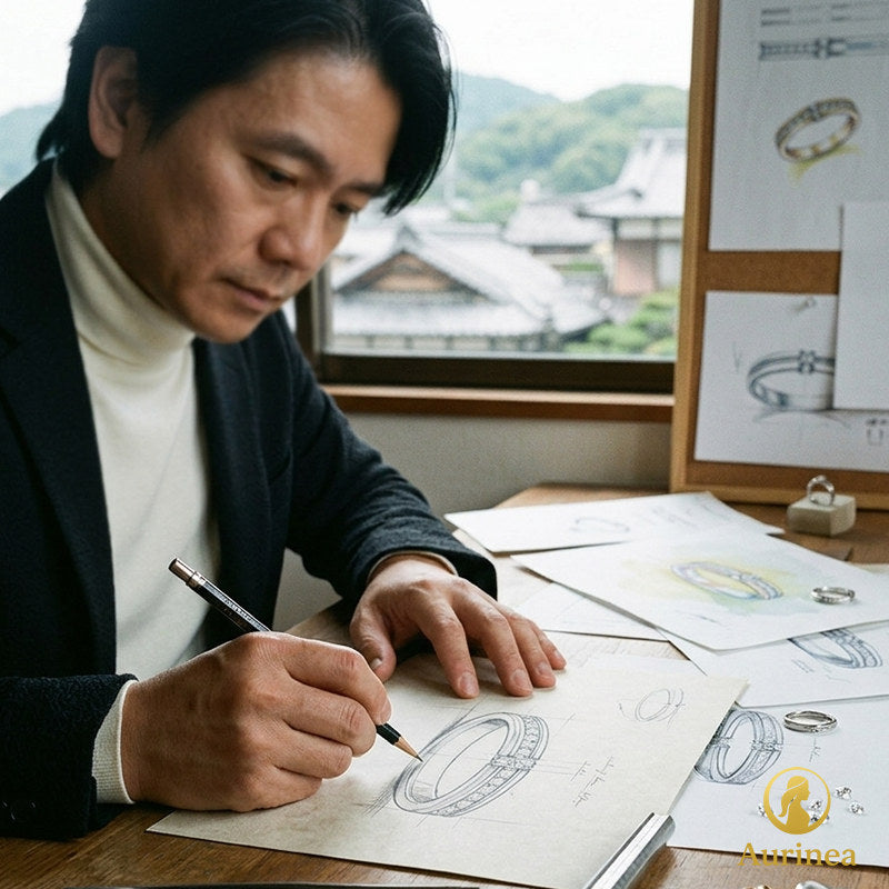 日本製ペアリング・刻印リング｜ 職人を応援するクラウドファンディング｜ Aurinea限定300ペア｜山梨・甲府製