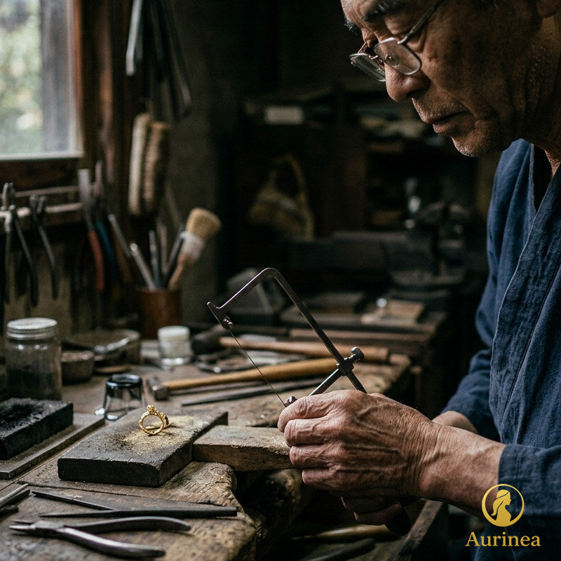 日本製ペアリング・刻印リング｜ 職人を応援するクラウドファンディング｜ Aurinea限定300ペア｜山梨・甲府製