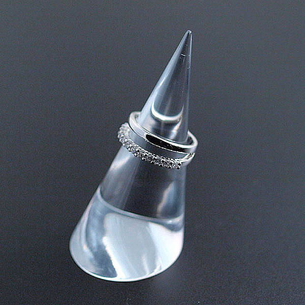 数量限定【宝箱】願いが叶いますように☆小指の指輪！大人気ピンキーリング！CZ12石使用 プラチナ仕上げ