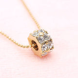 Limited Quantity [Treasure Chest] Sparkling & Radiant Full Eternity 16-Stone Necklace, Gold Platinum Finish