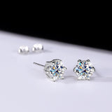 New Release Commemorative Price! Until 7/10 New Product Earrings for Women Latest Model Moissanite Solitaire Highest Grade D Color 0.5 Carat 1 Carat 2 Carat Large Stone Platinum Finish For Women Gift Present