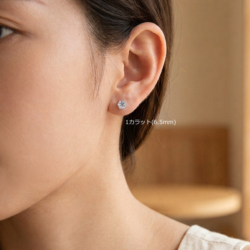 New Release Commemorative Price! Until 7/10 New Product Earrings for Women Latest Model Moissanite Solitaire Highest Grade D Color 0.5 Carat 1 Carat 2 Carat Large Stone Platinum Finish For Women Gift Present
