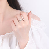 New Arrival Moissanite Solitaire Ring for Women, Latest Model, Entry Model, 6-Prong Setting, Simple, Top Quality, D Color, VVS1 Clarity, Excellent Cut, 0.5 Carat, 1 Carat, 2 Carat, Large Stone, Platinum Plated, Gift for Her