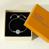 New Product Bracelet for Women, Flower, Latest Model, Moissanite, Single Stone, Highest Grade, D Color, VVS1 Clarity, 1 Carat, Large Stone, Platinum Finish, Women's Gift Present