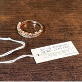 Limited Edition Treasure Chest Tiara Ring - Nickel-Free, EU/US Standard, Pink Gold, Platinum Finish