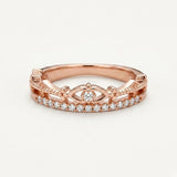 Limited Edition Treasure Chest Tiara Ring - Nickel-Free, EU/US Standard, Pink Gold, Platinum Finish