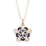 Necklace for women, made in Japan, J-ENDAi, highest quality diamond, 1 stone, Sakura, cherry blossom, necklace, ring, K18, 18k, Japanese jewelry craftsman, J-ENDAi