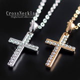 Limited Edition Treasure Chest: Gorgeous and Elegant! Popular Cross Necklace, Gold Platinum Finish