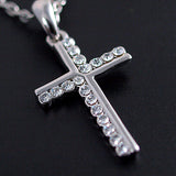 Limited Edition Treasure Chest: Gorgeous and Elegant! Popular Cross Necklace, Gold Platinum Finish