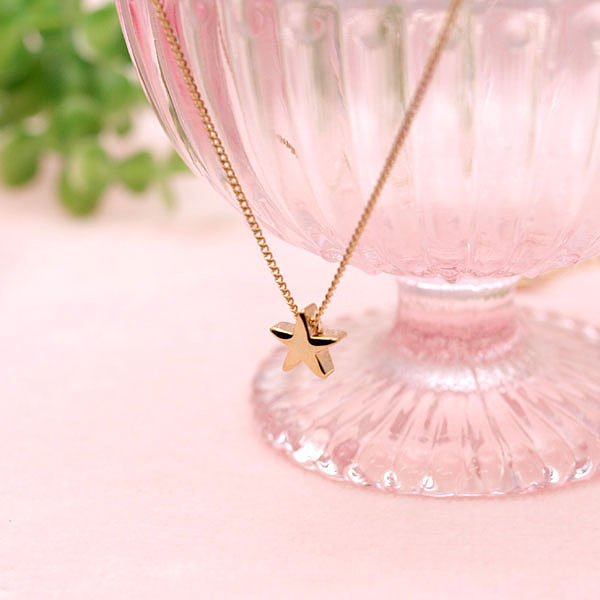 Limited Edition [Treasure Chest] Super Popular Series! 38cm Shorter Chain♪ Simple & Cute♪ Petit Star Necklace