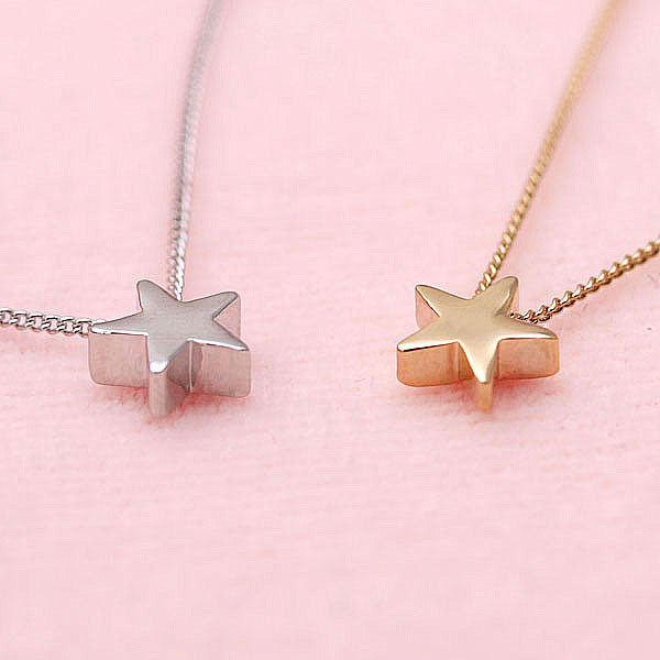 Limited Edition [Treasure Chest] Super Popular Series! 38cm Shorter Chain♪ Simple & Cute♪ Petit Star Necklace
