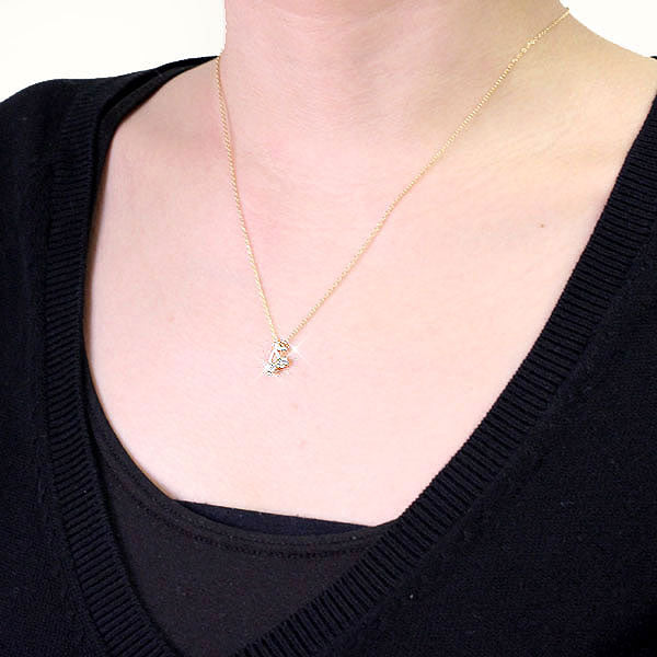 Limited Quantity [Treasure Box] Elegant Petite-Sized Adorable Cherry Necklace, Gold-Plated