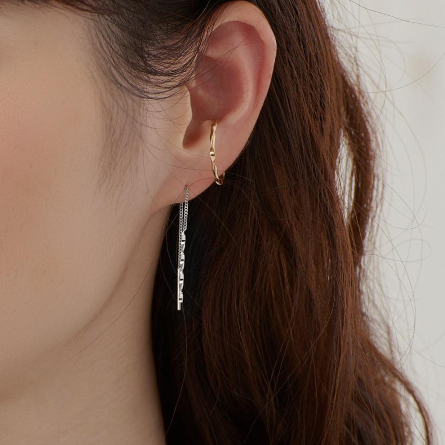 New Product: Made in Japan American Style Spiral Twisted Line Earrings, Thick Gold, Long, Available in Gold, Pink Gold, and Silver (ap-8)