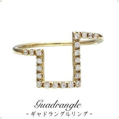 指輪 レディース 日本製 J-ENDAi ファッションジュエリー ダイヤモンド 21石 リング 指輪 K10 K18 18金 日本の宝飾職人 J-遠大