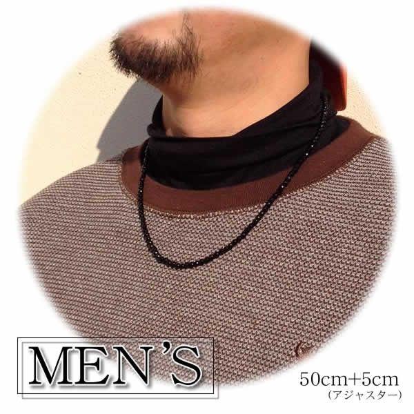 Limited Edition [Treasure Chest] Stainless Steel Necklace for Women and Men, Black Onyx, Natural Stone, Large Size, Sparkling, Stylish, Cool, Birthday Gift