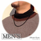 Limited Edition [Treasure Chest] Stainless Steel Necklace for Women and Men, Black Onyx, Natural Stone, Large Size, Sparkling, Stylish, Cool, Birthday Gift
