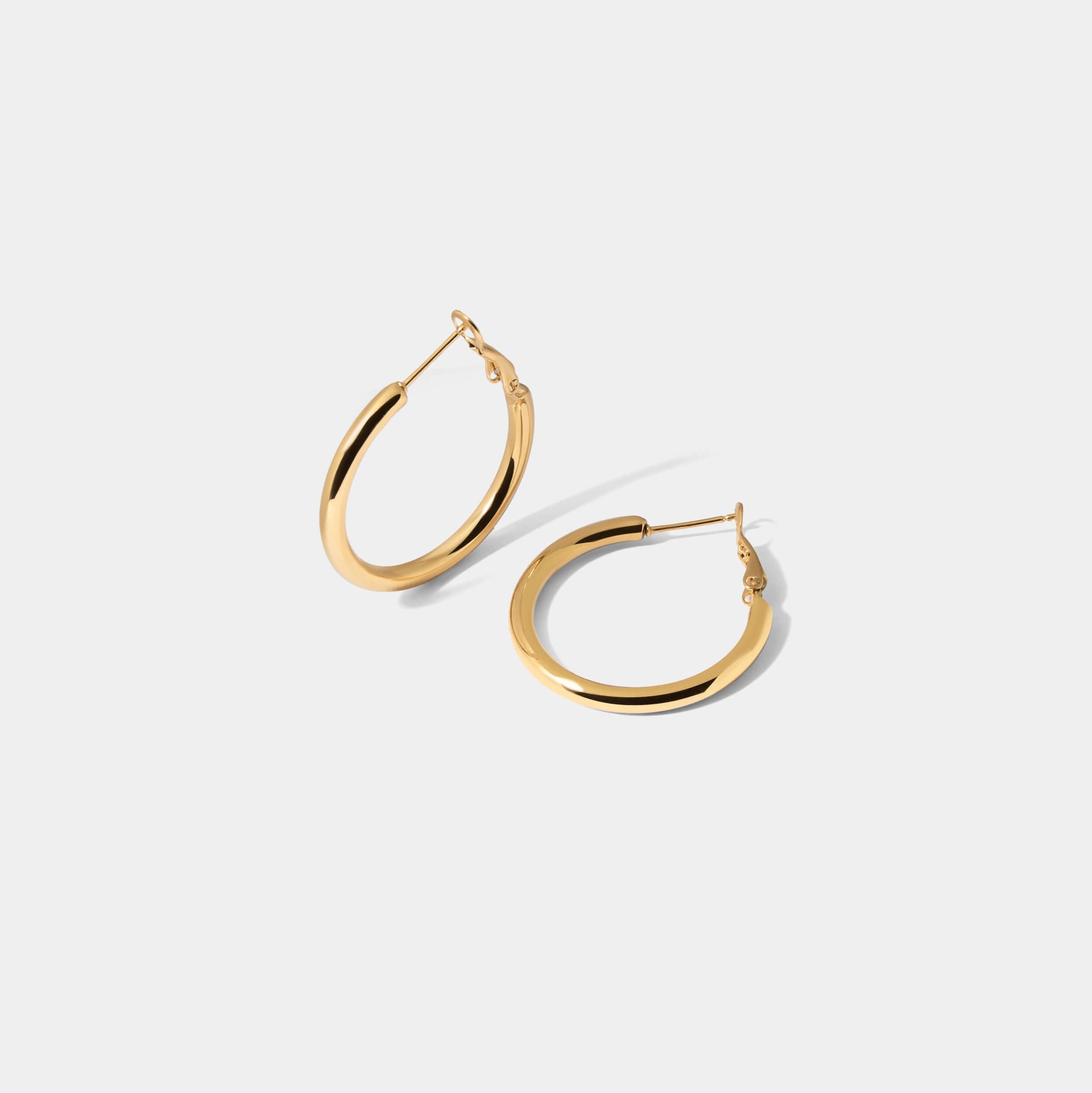 [ゴールド] ベーシックフープピアス