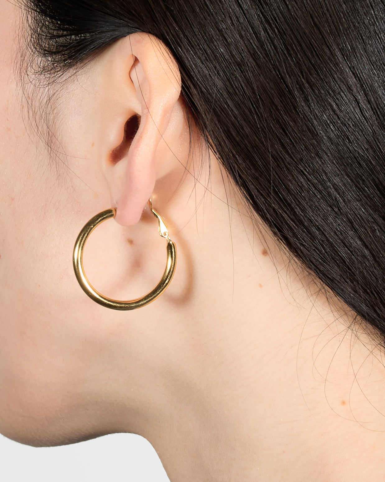 [ゴールド] ベーシックフープピアス
