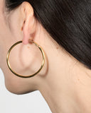 [ゴールド] ベーシックフープピアス