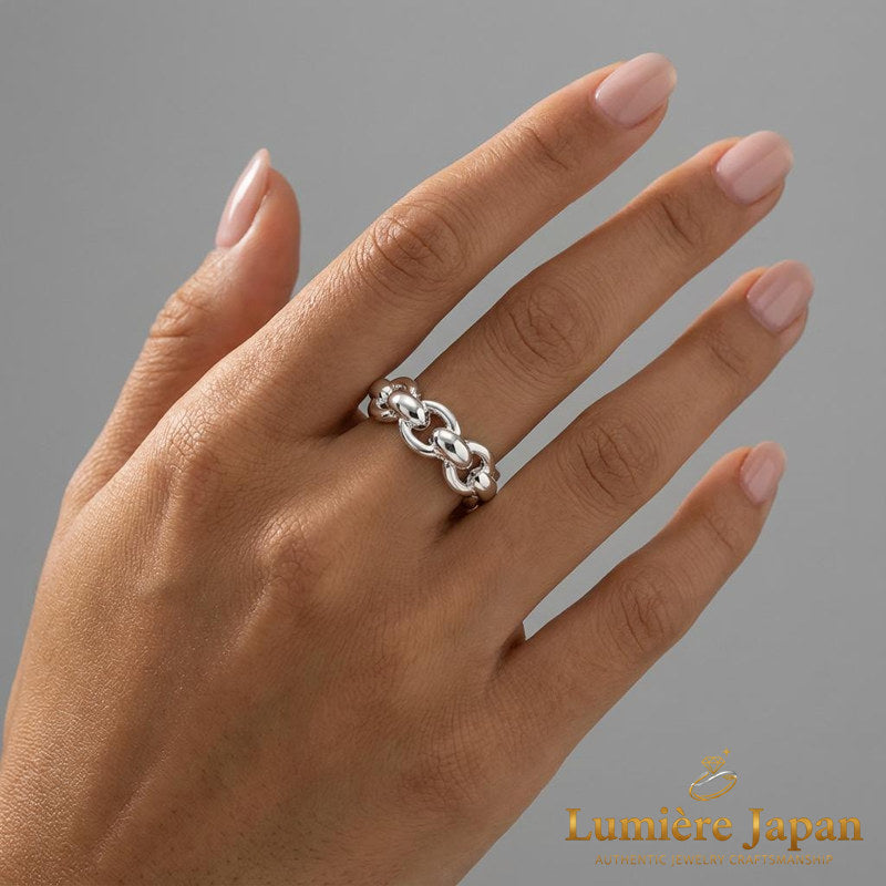 新商品｜日本製 Half Chain Ring（ハーフチェーンリング） 手元で輝く、日本の匠の証