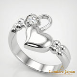 新商品｜日本製 Jump Heart CZ Ring（ジャンプハートCZリング） 手元で跳ねる、可愛いの一歩先へ。 ピンクゴールド プラチナ 仕上げ 2カラー展開