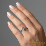 新商品｜日本製 Jump Heart CZ Ring（ジャンプハートCZリング） 手元で跳ねる、可愛いの一歩先へ。 ピンクゴールド プラチナ 仕上げ 2カラー展開