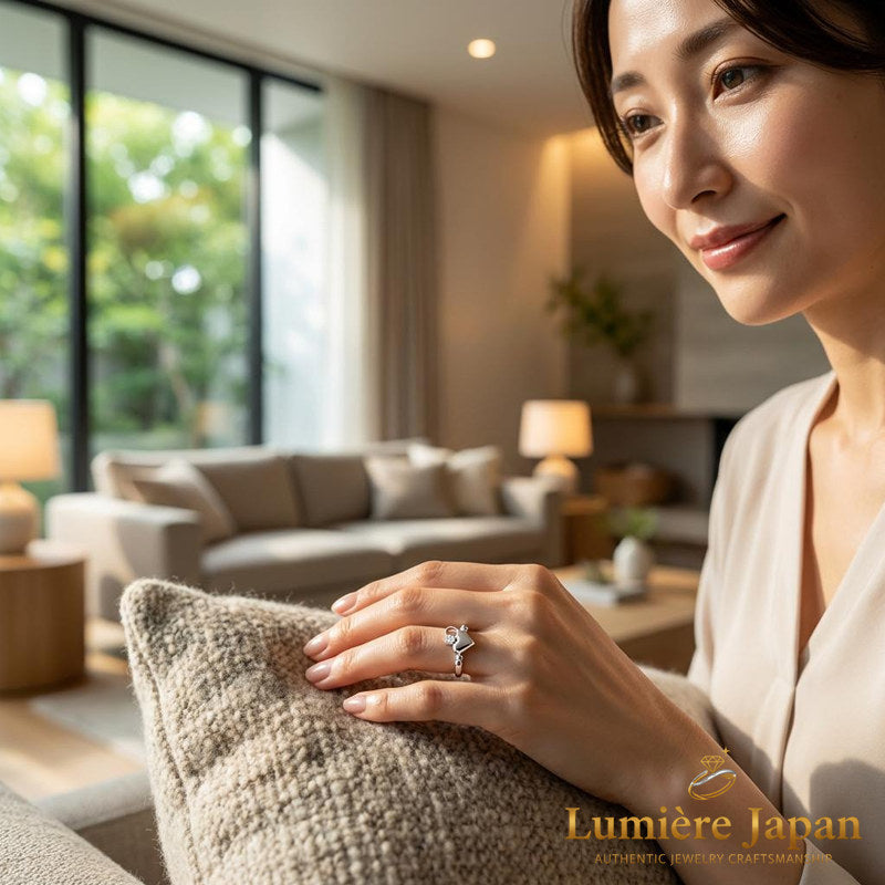 新商品｜日本製 Jump Heart CZ Ring（ジャンプハートCZリング） 手元で跳ねる、可愛いの一歩先へ。 ピンクゴールド プラチナ 仕上げ 2カラー展開