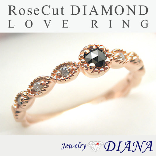 diamond rose cut ring