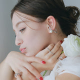 Petal Pearl Ear Cuff