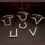 Women's rings, made in Japan, J-ENDAi, fashion jewelry, diamond, 18 stones, ring, K10, K18, 18k gold, Japanese jewellery craftsman, J-ENDAi