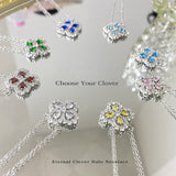 新商品 エターナル・クローバー・ヘイロー ネックレス｜6色展開 カジュアル レディース 上品 人気 女性 ギフト プレゼント