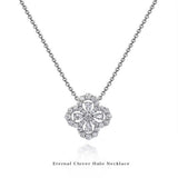 新商品 エターナル・クローバー・ヘイロー ネックレス｜6色展開 カジュアル レディース 上品 人気 女性 ギフト プレゼント