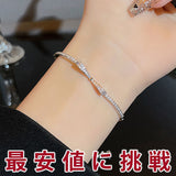 新商品 ブレスレット レディース 大人可愛い サイズフリー リボンブレスレット プラチナ仕上げ 誕生日 ギフト プレゼント セール