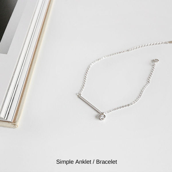 新商品 アンクレット レディース 一粒 ブレスレット シンプル プラチナ 仕上 大人可愛い 重ね付け 誕生日 ギフト プレゼント セール