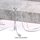 新商品 ロングネックレス レディース ラリエット 調節可能 キラキラ 縦ライン チェーン シルバー ゴールド レディース ギフト プレゼント