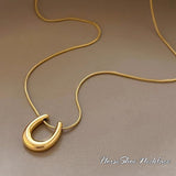 Necklace for ladies, large 1.25 carat, single piece folklore necklace, platinum finish, ladies' gift, present