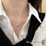 Necklace for ladies, large 1.25 carat, single piece folklore necklace, platinum finish, ladies' gift, present