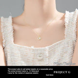 Necklace for ladies, large 1.25 carat, single piece folklore necklace, platinum finish, ladies' gift, present