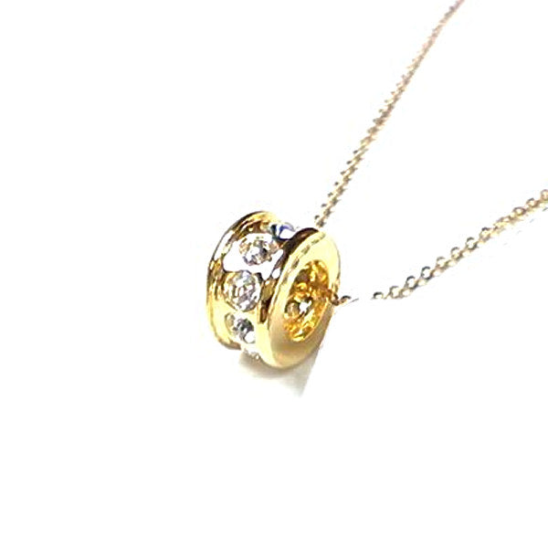 Necklace for ladies, engravable, luxurious 9 ring necklace, platinum finish, ladies' gift, present