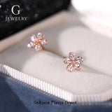 新商品 ピアス レディース 桜ピアス サクラ さくら レディース シルバー925 ピンクゴールド ジルコニア 誕生日 ギフト プレゼント