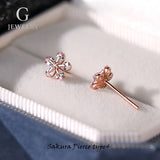 新商品 ピアス レディース 桜ピアス サクラ さくら レディース シルバー925 ピンクゴールド ジルコニア 誕生日 ギフト プレゼント