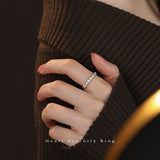 New Product Women's Adjustable Heart Eternity Ring Platinum Plated Popular Gift