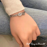新商品 ベルトリング/ブレスレット ワンタッチ デザイン レディース プラチナ/ゴールド仕上げ 女性 人気 ギフト プレゼント