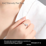Ring Ladies Size Free Half Eternity Ring Ladies Platinum Finish Gift Present