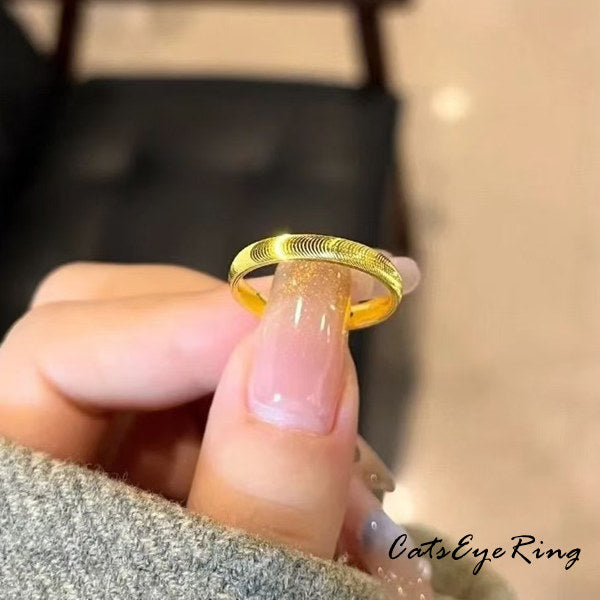新商品 指輪 レディース 360°キャッツアイ リングで指先を華やかに チタン製 指輪 プラチナ/ゴールド仕上げ レディース ギフト プレゼント