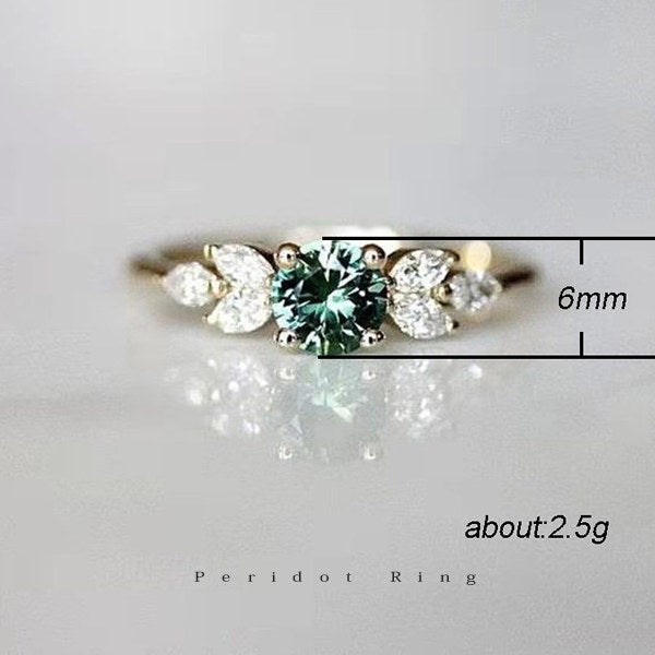 新発売記念セール！期間限定 34％OFF！2/10まで 新商品 指輪 レディース ペリドットカラー ジルコニア ゴールド 18KGP 人気 誕生日 ギフト プレゼント
